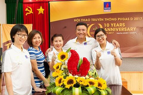 PV GAS D tổ chức Hội thao chào mừng kỷ niệm 10 năm ngày thành lập